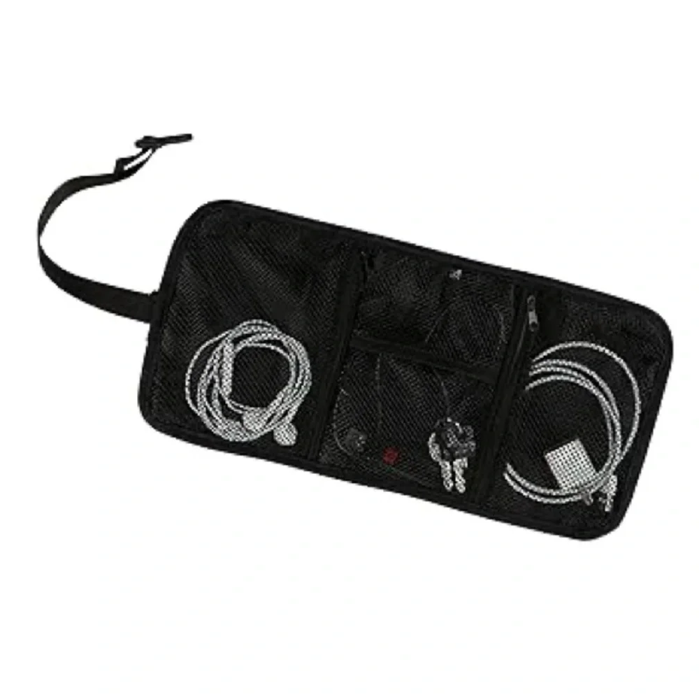 Black Mesh Travel Tech Organizer Accessory - Travel size - New